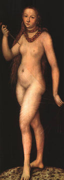 Lucretia by Lucas Cranach the Elder, male oil painting wall art, Northern Renaissance