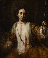 Lucretia by Rembrandt — hand-painted portrait oil painting reproduction on canvas