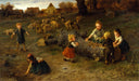 Mud pies by Ludwig Knaus — group oil painting wall art, Realism