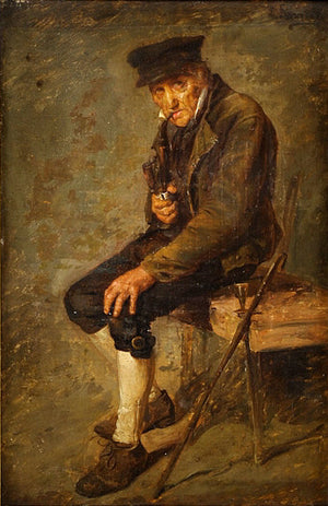 Pipe smoker - Ludwig Knaus