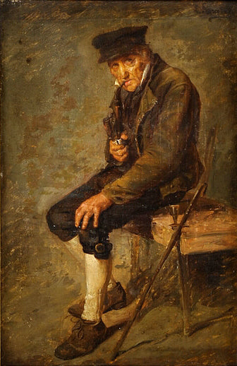 Pipe smoker - Ludwig Knaus