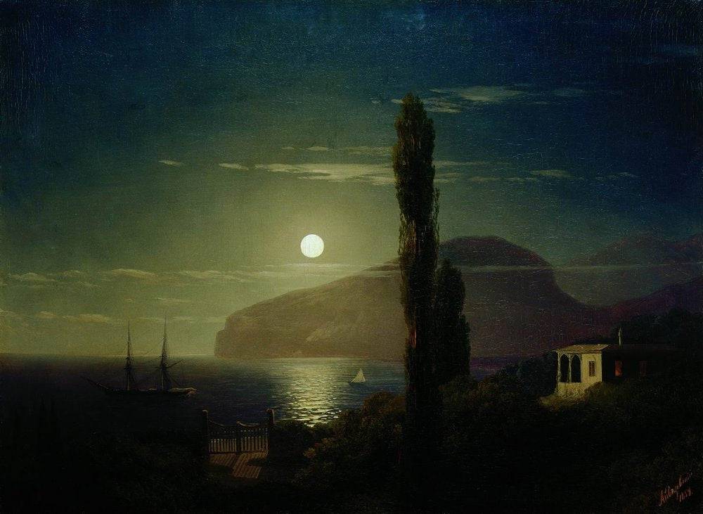 Lunar night in the Crimea - Ivan Aivazovsky