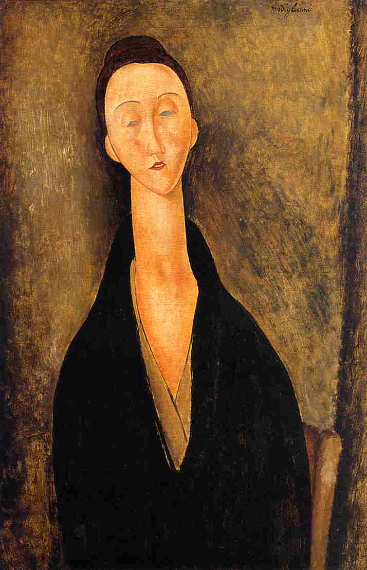 Lunia Czechowska by Amedeo Modigliani — hand-painted portrait oil painting reproduction on canvas