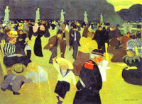 Luxembourg Garden by Felix Vallotton — hand-painted abstract oil painting reproduction on canvas