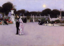 Luxembourg Gardens at Twilight by John Singer Sargent — hand-painted botanical oil painting reproduction on canvas