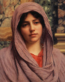 Lycinna by John William Godward — male oil painting wall art, Neoclassicism