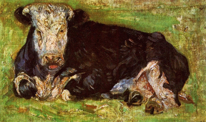 Lying Cow by Vincent van Gogh — hand-painted animal oil painting reproduction on canvas