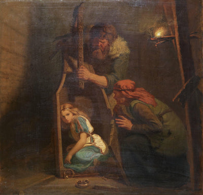 Aslaug in the Harp in modern living room