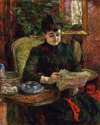 Madame Aline Gibert by Henri de Toulouse-Lautrec — hand-painted portrait oil painting reproduction on canvas