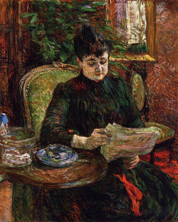 Madame Aline Gibert by Henri de Toulouse-Lautrec — hand-painted portrait oil painting reproduction on canvas