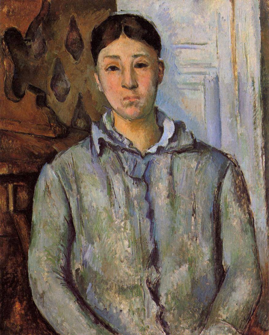 Madame Cezanne in Blue - Paul Cezanne