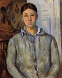 Madame Cezanne in Blue by Paul Cezanne — hand-painted portrait oil painting reproduction on canvas