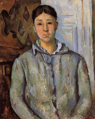 Madame Cezanne in Blue in home office
