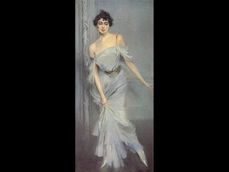 Madame Charles Max by Giovanni Boldini — hand-painted portrait oil painting reproduction on canvas