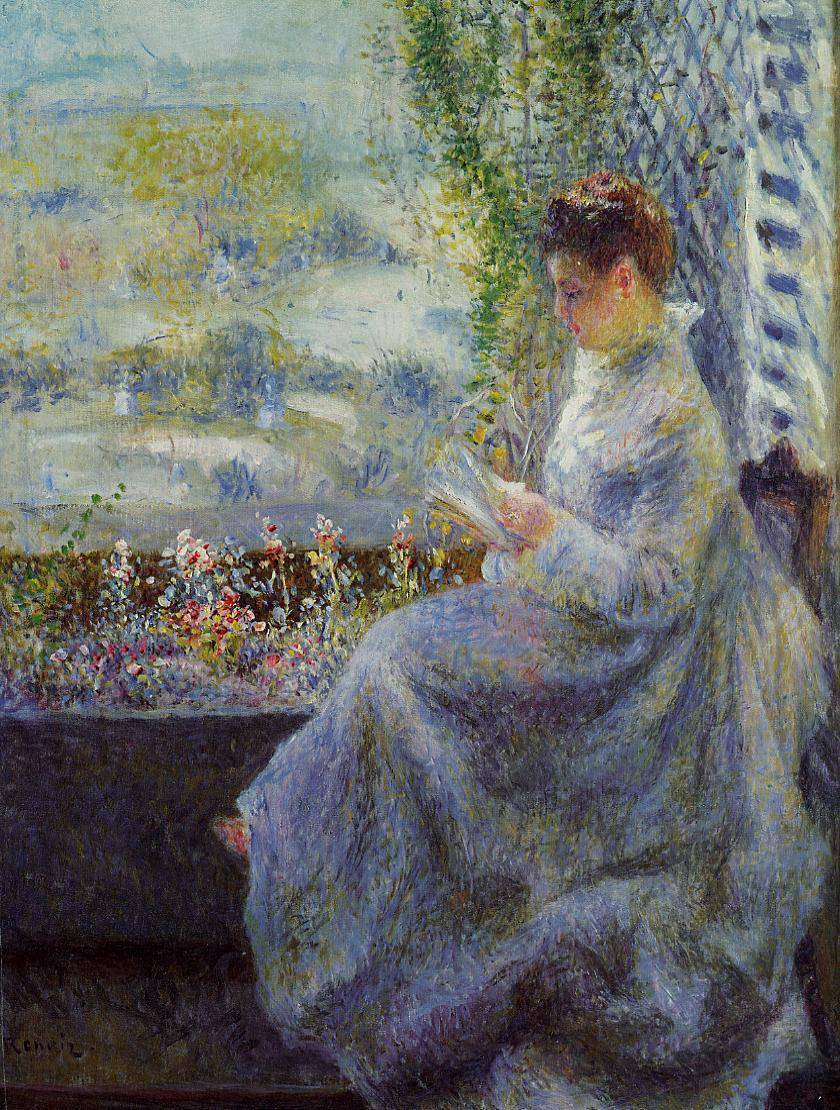 Madame Chocquet Reading - Pierre-Auguste Renoir