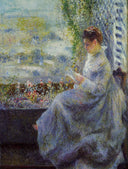 Madame Chocquet Reading by Pierre-Auguste Renoir — hand-painted portrait oil painting reproduction on canvas