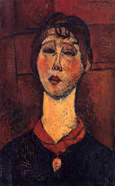 Madame Dorival by Amedeo Modigliani — hand-painted portrait oil painting reproduction on canvas
