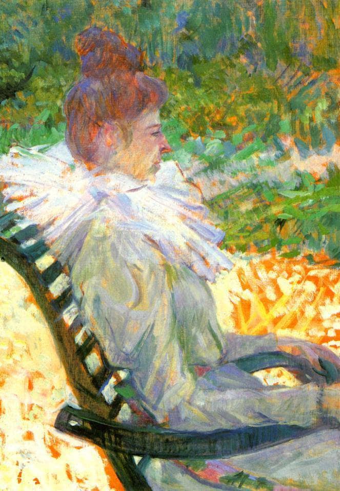 Madame E. Tapie de Celeyran in a Garden on gallery wrap