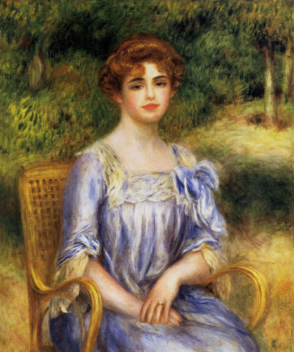 Madame Gaston Bernheim de Villers nee Suzanne Adler by Pierre-Auguste Renoir — hand-painted portrait oil painting reproduction on canvas