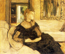 Madame Gobillard, Yves Morisot by Edgar Degas — female oil painting wall art, Impressionism