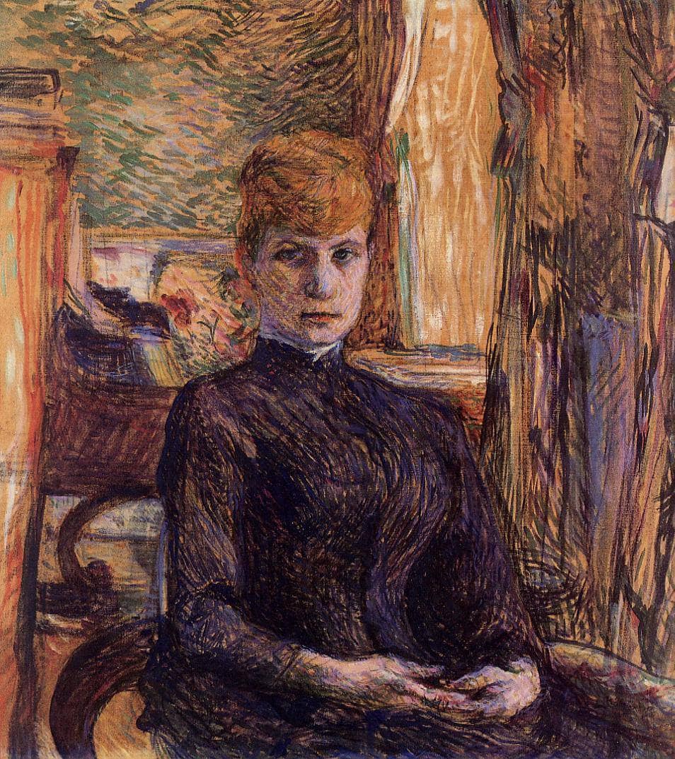 Madame Juliette Pascal by Henri de Toulouse-Lautrec — hand-painted portrait oil painting reproduction on canvas