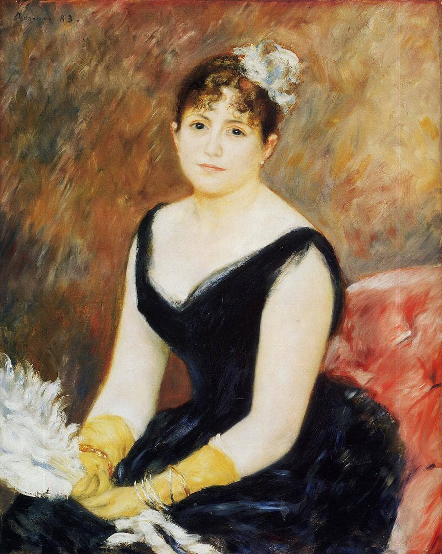 Madame Leon Clapisson (Marie Henriette Valentine Billet) by Pierre-Auguste Renoir — hand-painted portrait oil painting reproduction on canvas
