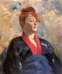Madame Lili Grenier by Henri de Toulouse-Lautrec — hand-painted portrait oil painting reproduction on canvas