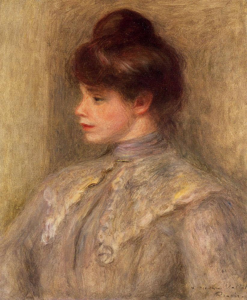 Madame Louis Valtat nee Suzanne Noel by Pierre-Auguste Renoir — hand-painted portrait oil painting reproduction on canvas