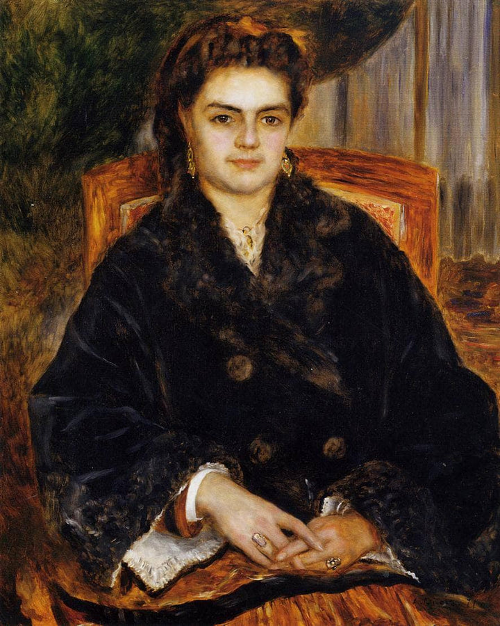 Madame Marie Octavie Bernier by Pierre-Auguste Renoir — hand-painted portrait oil painting reproduction on canvas