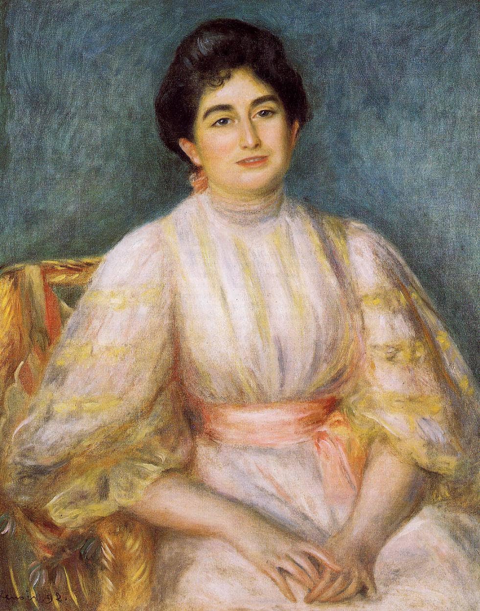 Madame Paul Gallimard nee. Lucie Duche by Pierre-Auguste Renoir — hand-painted portrait oil painting reproduction on canvas