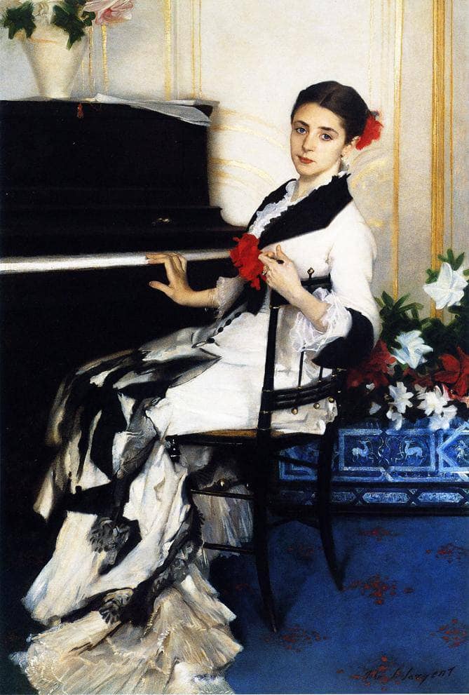 Madame Ramon Subercaseaux by John Singer Sargent — hand-painted cultural oil painting reproduction on canvas
