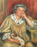 Madame Renoir and Bob by Pierre-Auguste Renoir — female oil painting wall art, Impressionism