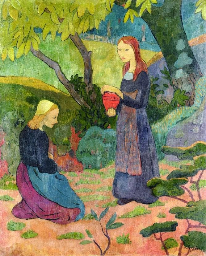 Madeline with the Offering by Paul Serusier — hand-painted botanical oil painting reproduction on canvas