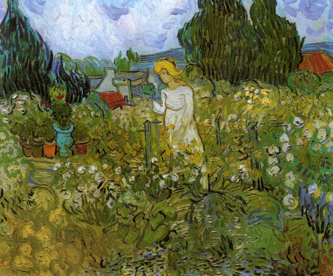 Mademoiselle Gachet in her garden at Auvers-sur-Oise - Vincent van Gogh