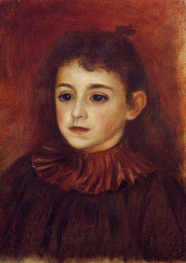 Mademoiselle Georgette Charpentier by Pierre-Auguste Renoir — hand-painted portrait oil painting reproduction on canvas