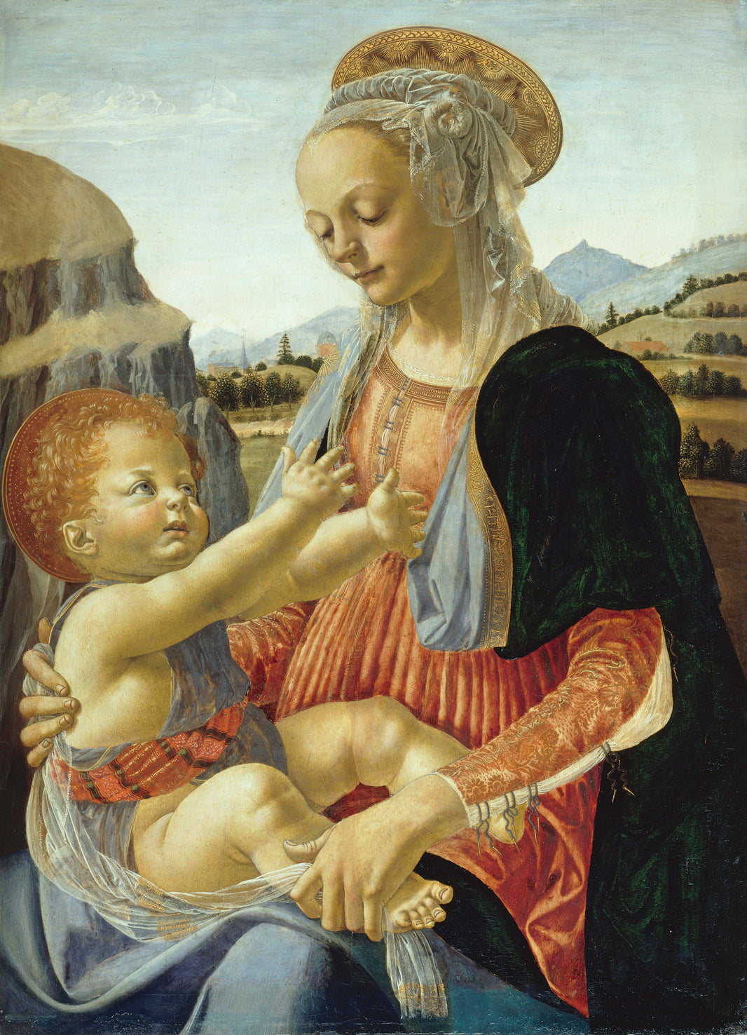 Madonna and Child by Andrea del Verrocchio — hand-painted cultural oil painting reproduction on canvas