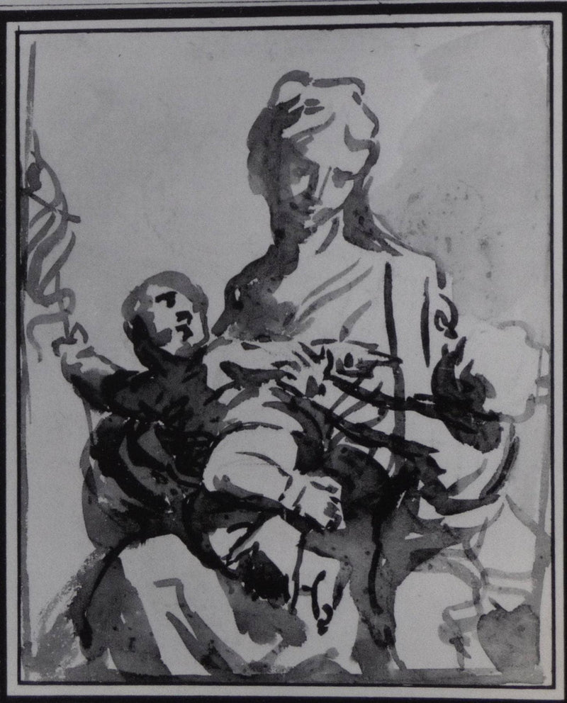 Madonna and Child on gallery wrap