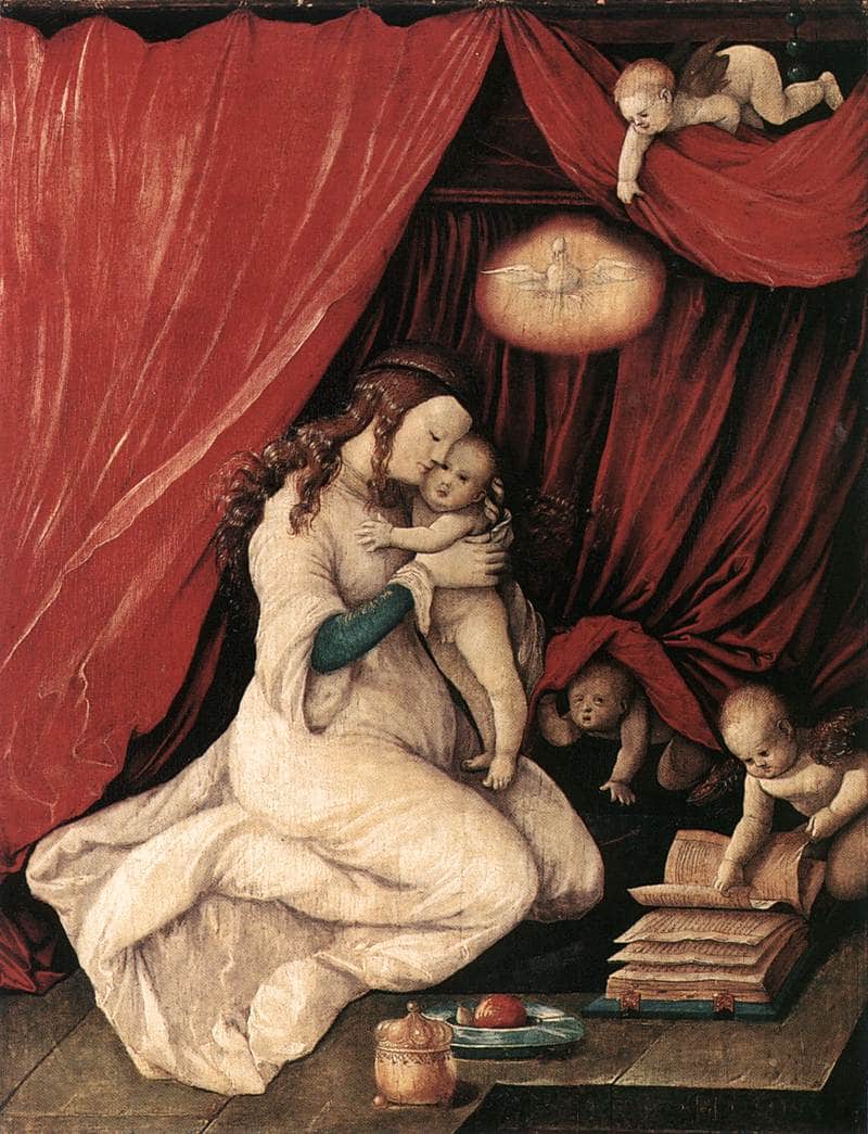 Madonna and Child by Hans Baldung, hand-painted cultural oil painting reproduction on canvas
