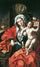 Madonna and Child Holding a Pear in hallway