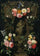Madonna and Child, in a cartouche surrounded by flowers in living room