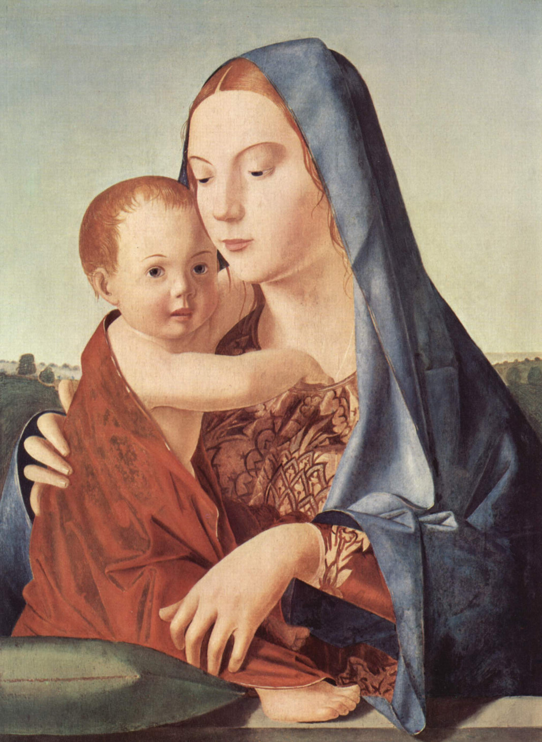 Madonna and Child (Madonna Benson) by Antonello da Messina — hand-painted portrait oil painting reproduction on canvas