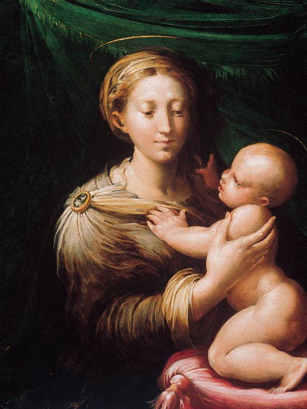 Madonna and Child by Parmigianino — hand-painted architectural oil painting reproduction on canvas