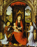 Madonna and Child with Angels by Hans Memling — hand-painted cultural oil painting reproduction on canvas