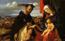 Madonna and Child with Saint Peter Martyr by Lorenzo Lotto — hand-painted cultural oil painting reproduction on canvas