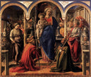 Madonna and Child with St. Fredianus and St. Augustine by Filippo Lippi — hand-painted cultural oil painting reproduction on canvas
