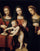 Madonna and Child with Sts Catherine and Barbara in master bedroom