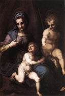 Madonna and Child with the Young St. John by Andrea del Sarto — religion oil painting wall art, High Renaissance