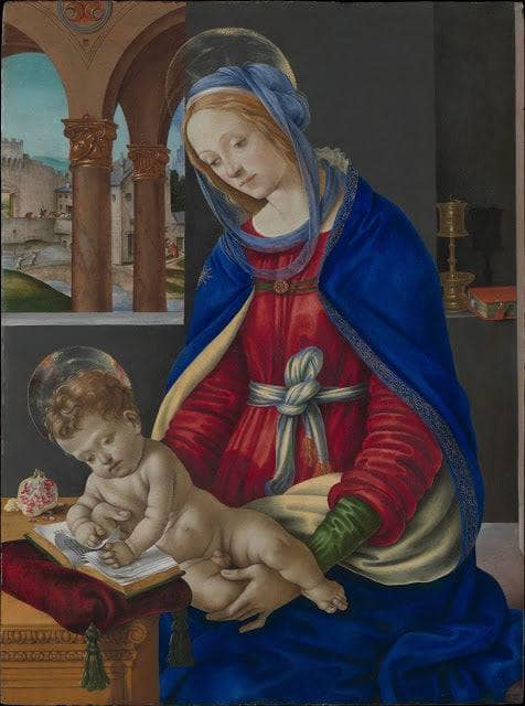 Madonna and Child by Filippino Lippi — hand-painted cultural oil painting reproduction on canvas
