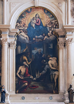 Madonna Col Bambino, San Benedetto E Altri Santi - Palma il Giovane