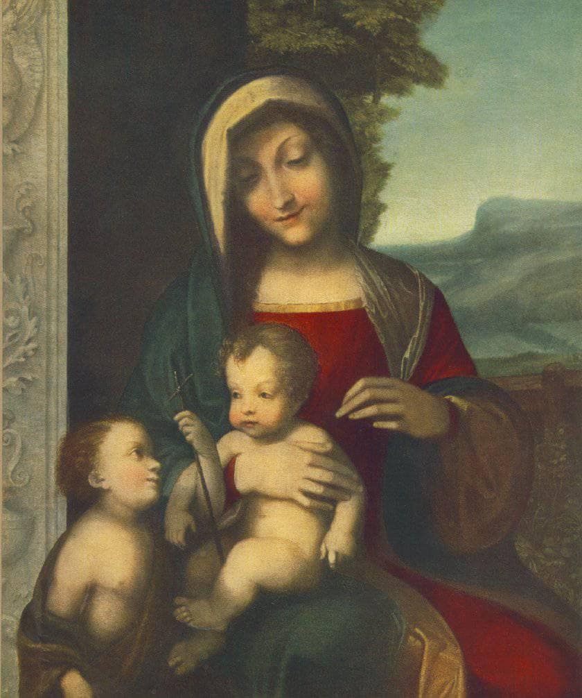 Madonna by Correggio — hand-painted cultural oil painting reproduction on canvas